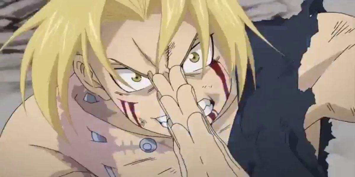 Fullmetal Alchemist Brotherhood - Edward Elric claps his hands