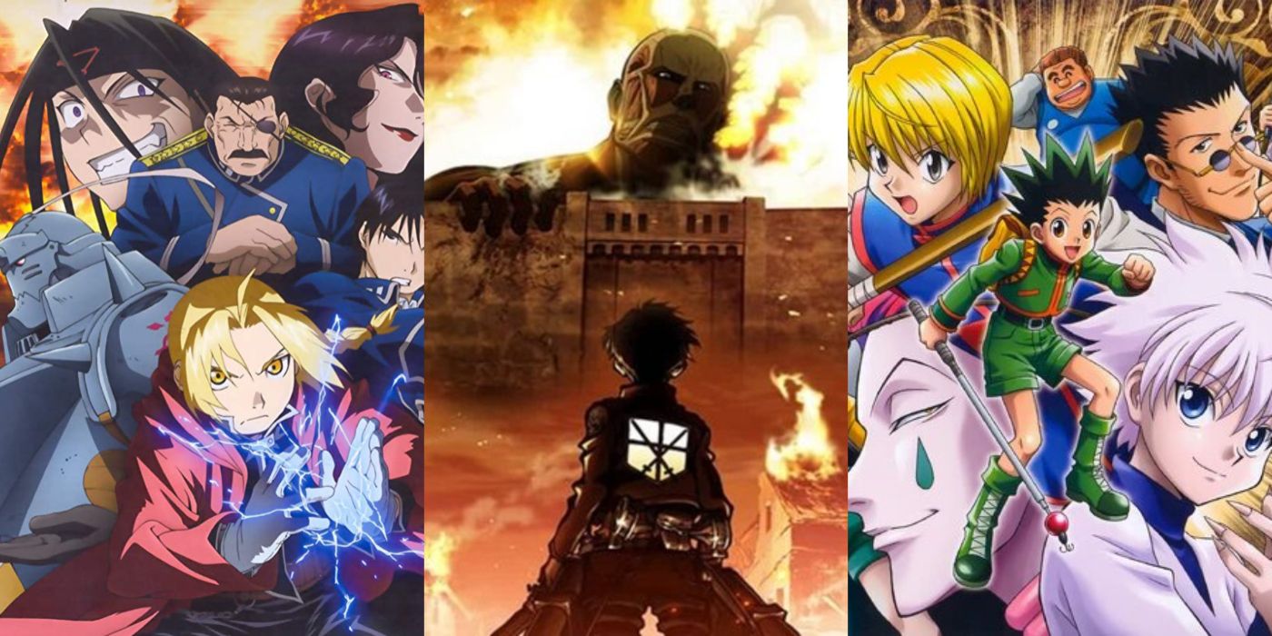 Fullmetal Alchemist Brotherhood Attack on Titan and Hunter x Hunter