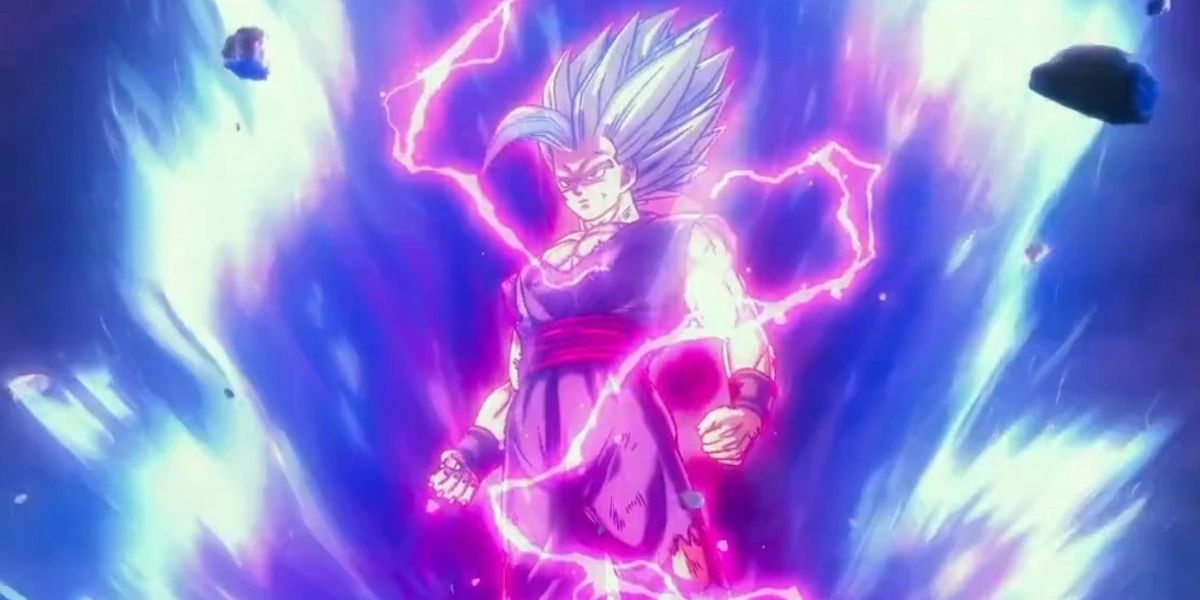 Gohan depois de se transformar em Gohan Beast em Dragon Ball Super: Super Hero.