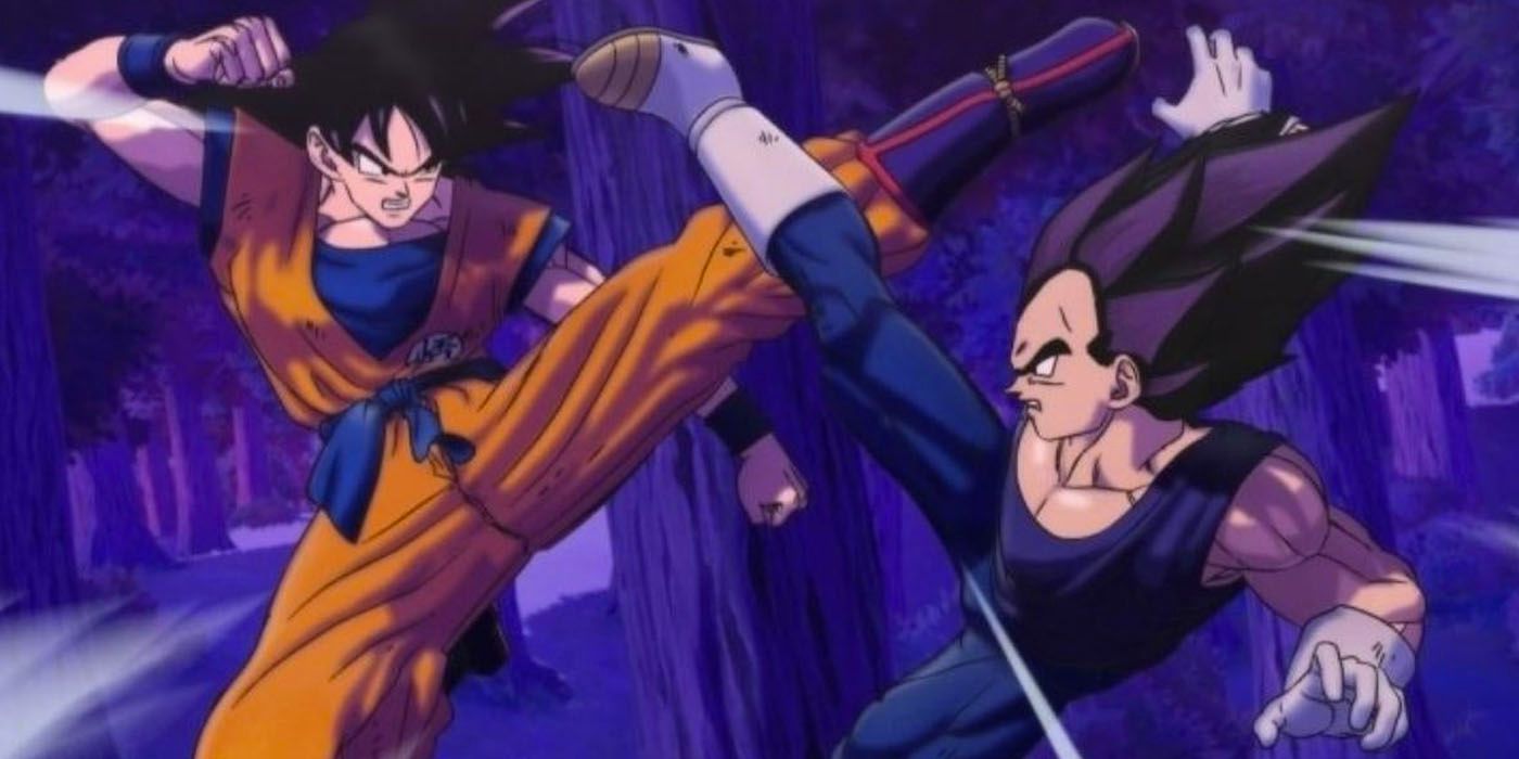 Goku contre Vegeta dans Dragon Ball Super : Super Hero