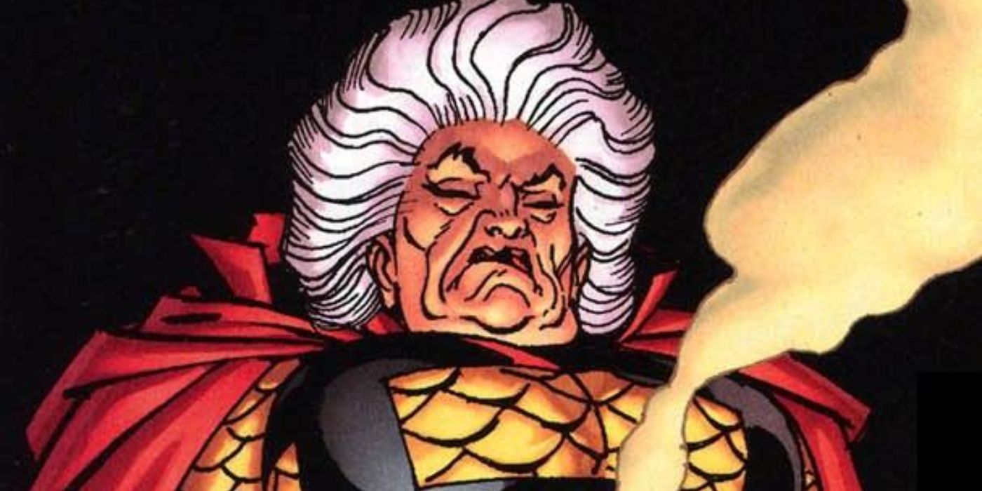 Granny Goodness looking down with contempt in DC Comics.