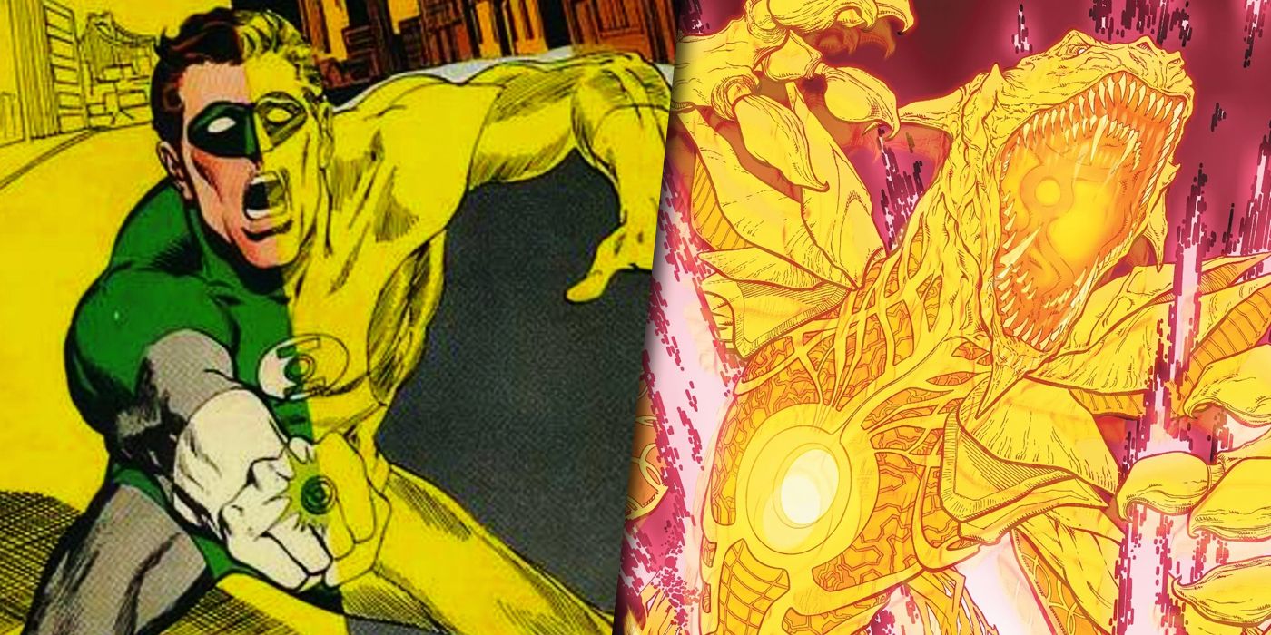 Green Lantern and Parallax split image