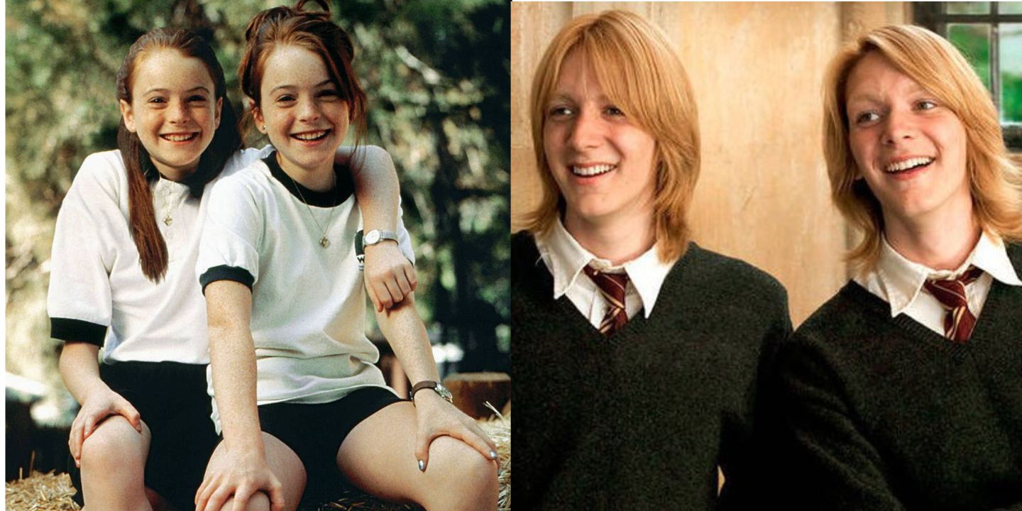 Hallie and Annie in Parent Trap, and Fred and George in Harry Potter