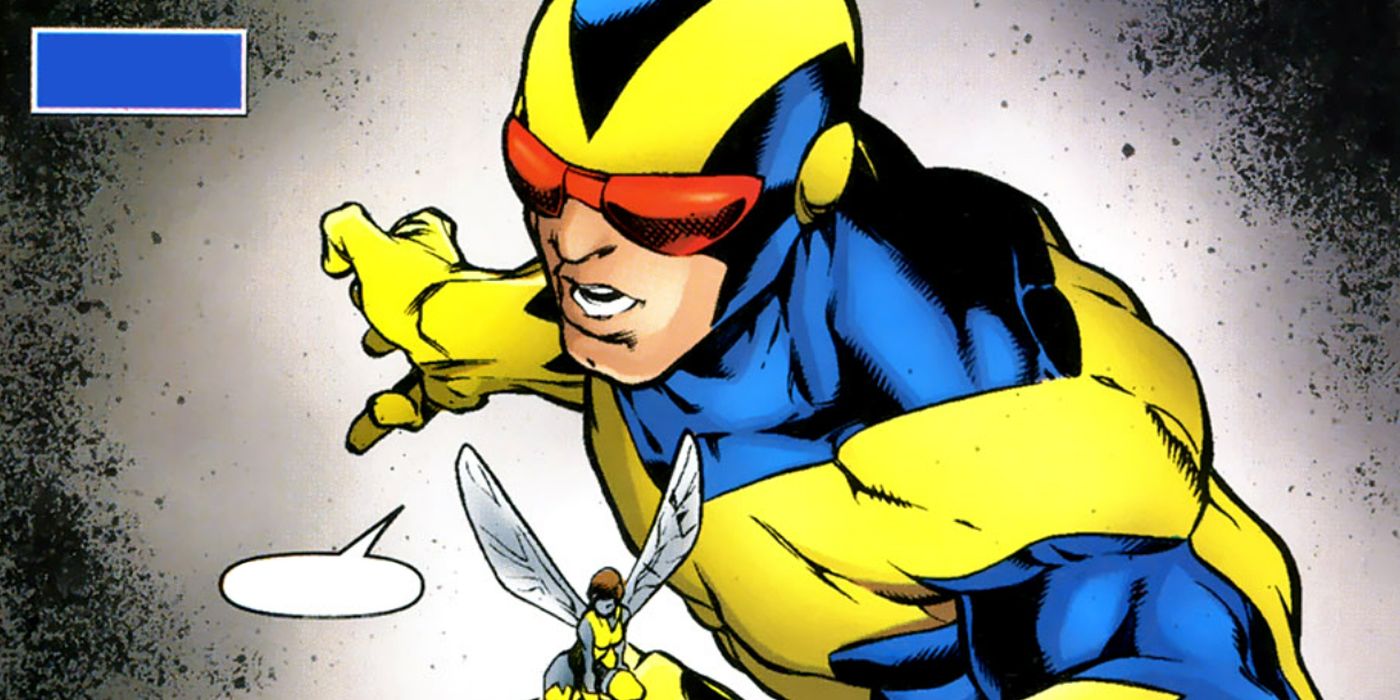 Hank Pym as Goliath with Wasp