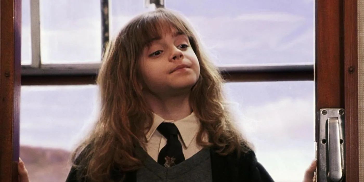 Hermione Granger on the Hogwarts Express