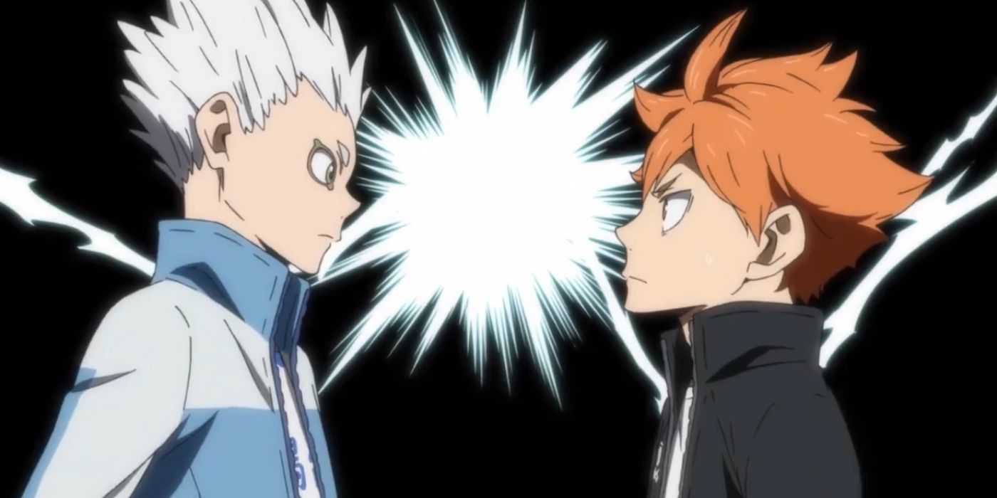 Hoshiumi and Hinata meet in Haikyuu!