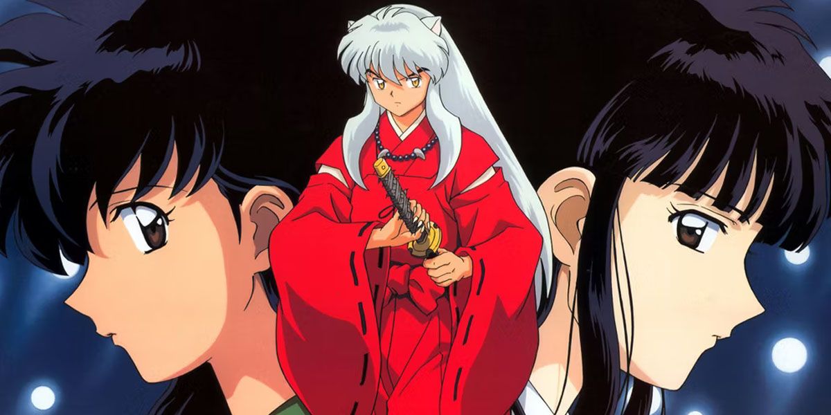 Inuyasha, Kagome Higurashi, and Kikyo in Inuyasha.