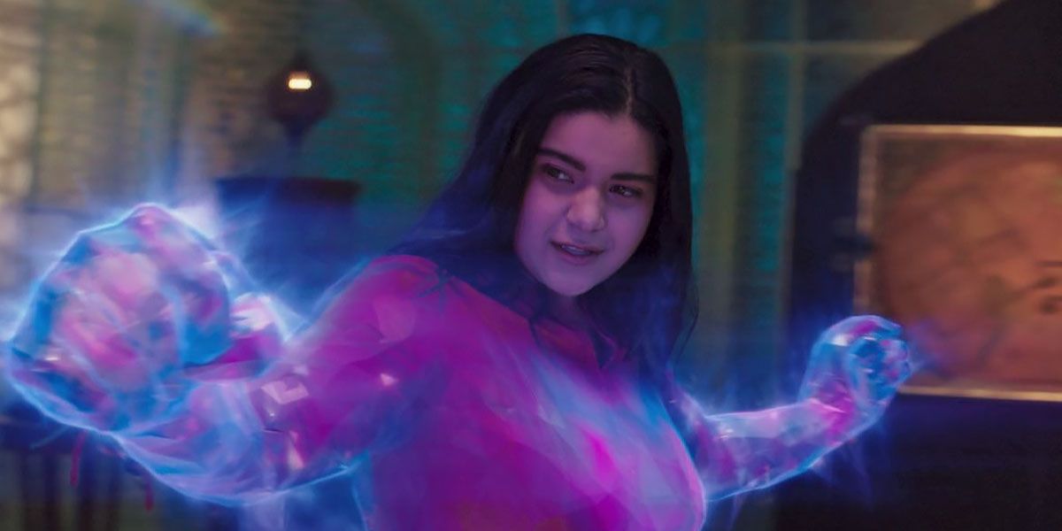 Kamala Khan using her powers In Ms. Marvel on Disney+