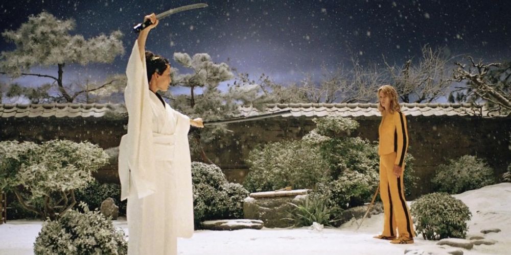 The Bride duels O-Ren Ishii at the House of Leaves in Kill Bill Vol. 1
