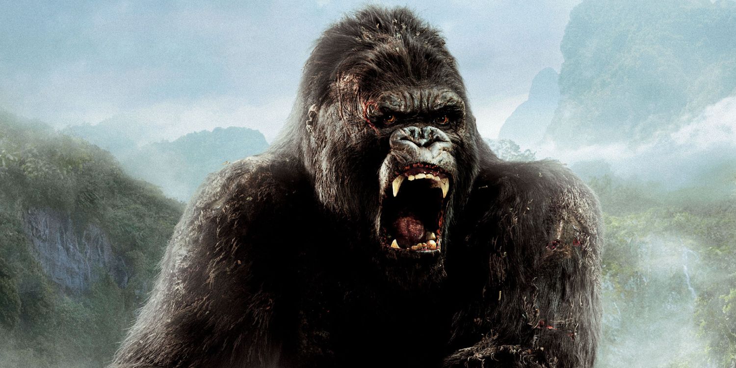 King Kong roars in the 2005 Peter Jackson movie.