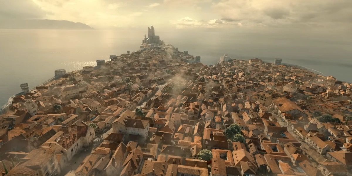 plano geral de Porto Real de Game of Thrones e House of the Dragon