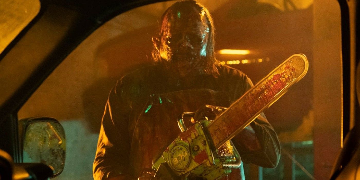 Leatherface stalks his prey in Texas Chainsaw Massacre