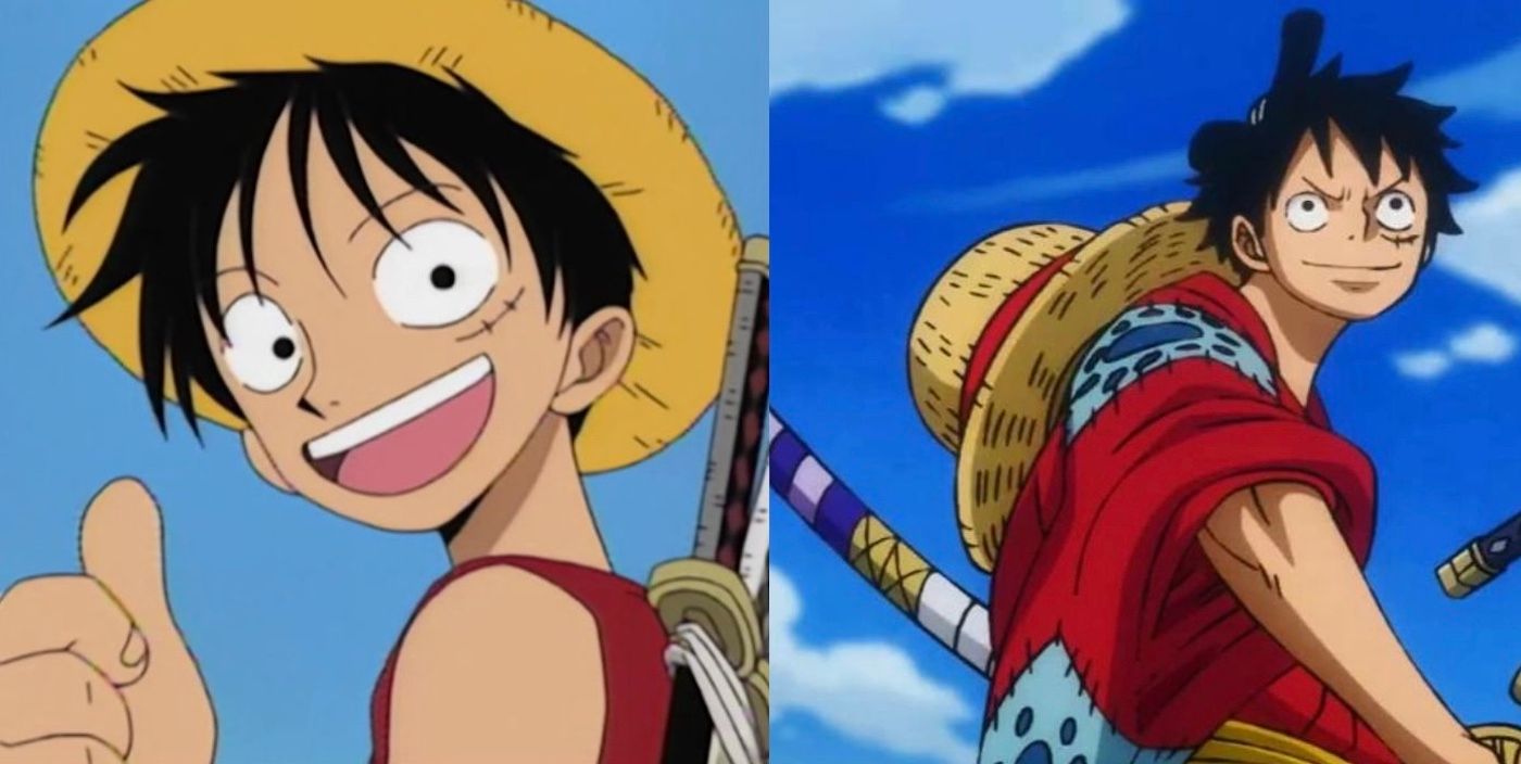 Early One Piece Anime Luffy vs Wano Arc Luffy Animation Style