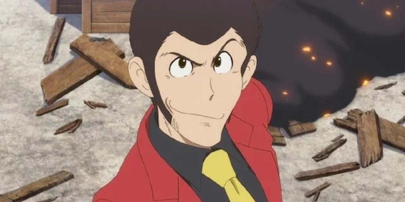 A close-up image of the titular protagonist of Lupin III