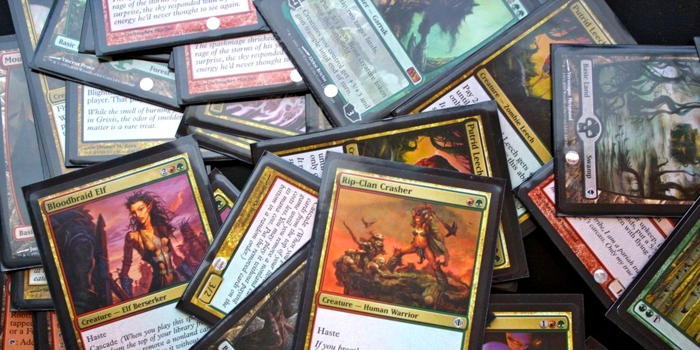 MTG cards spread out
