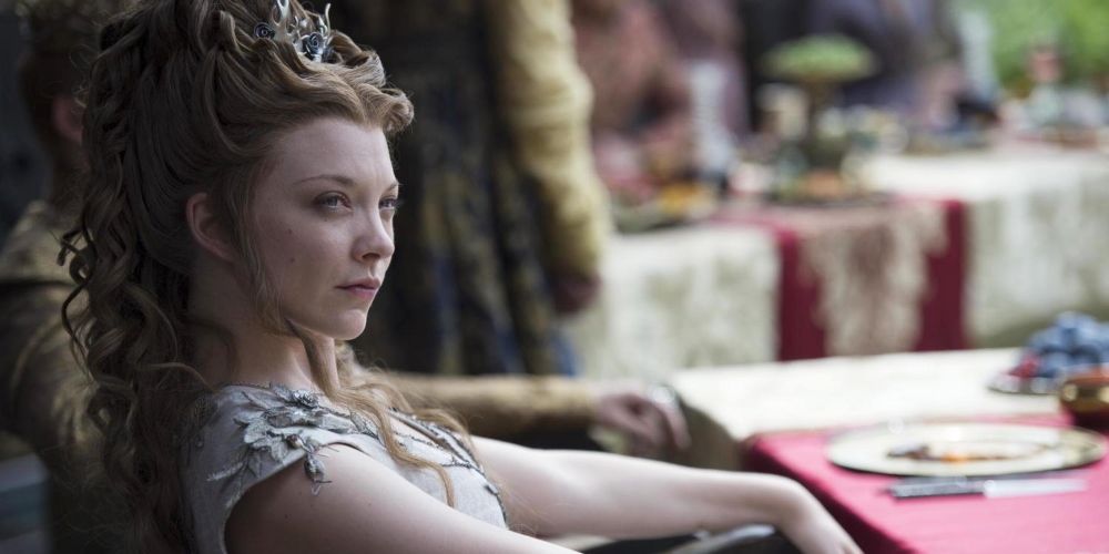 Margaery Tyrell (Natalie Dormer) at her wedding to Joffrey Baratheon in Game of Thrones