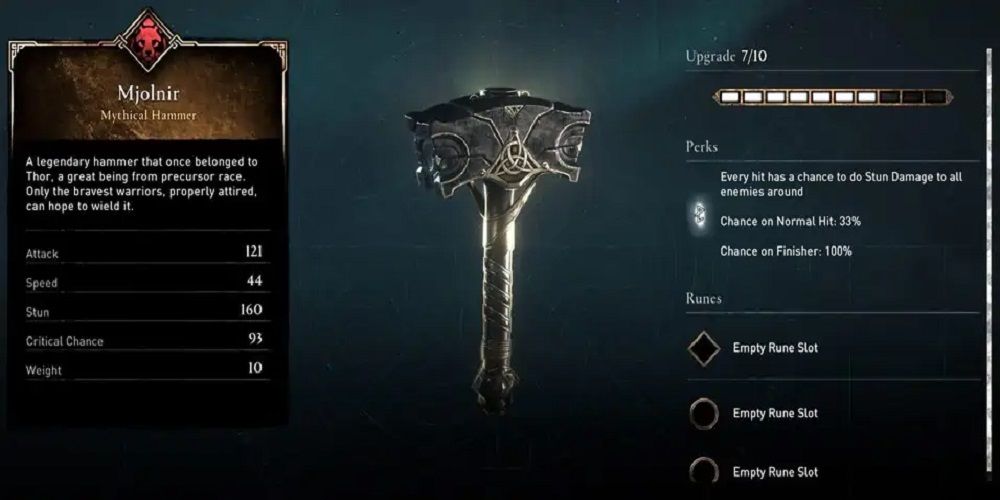 The Best Legendary Weapons In Assassin S Creed Valhalla Ranked   Mjolnir From Assassins Creed Valhalla 