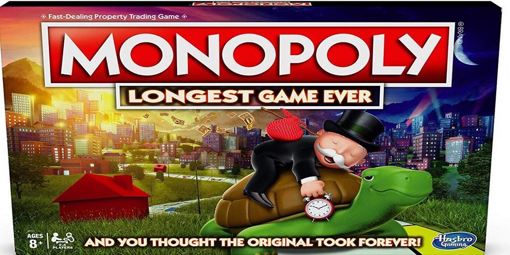 The box art for Monopoly: Longest Game Ever