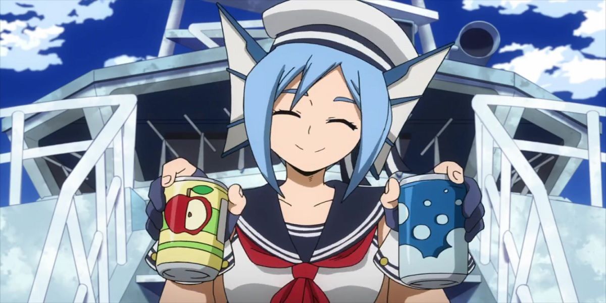 Sirius holds up drinks in My Hero Academia.