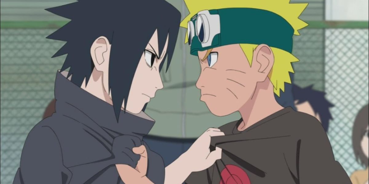 Naruto and Sasuke as kids from Naruto Shippuden.