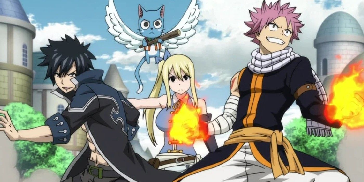Natsu Leads His Friends In Fairy Tail