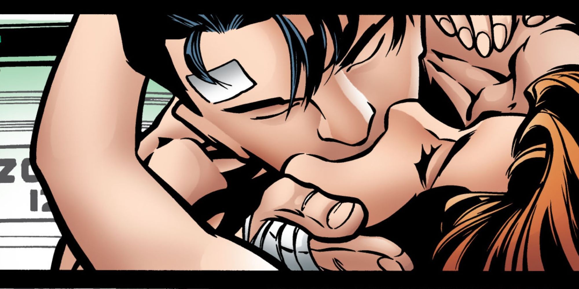 Oracle and Nightwing Kiss for the first time post-Crisis DC Comics