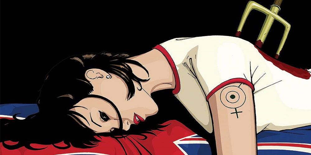 Coven leader stabbed with trident on cover of Phonogram, Rue Britannia comic