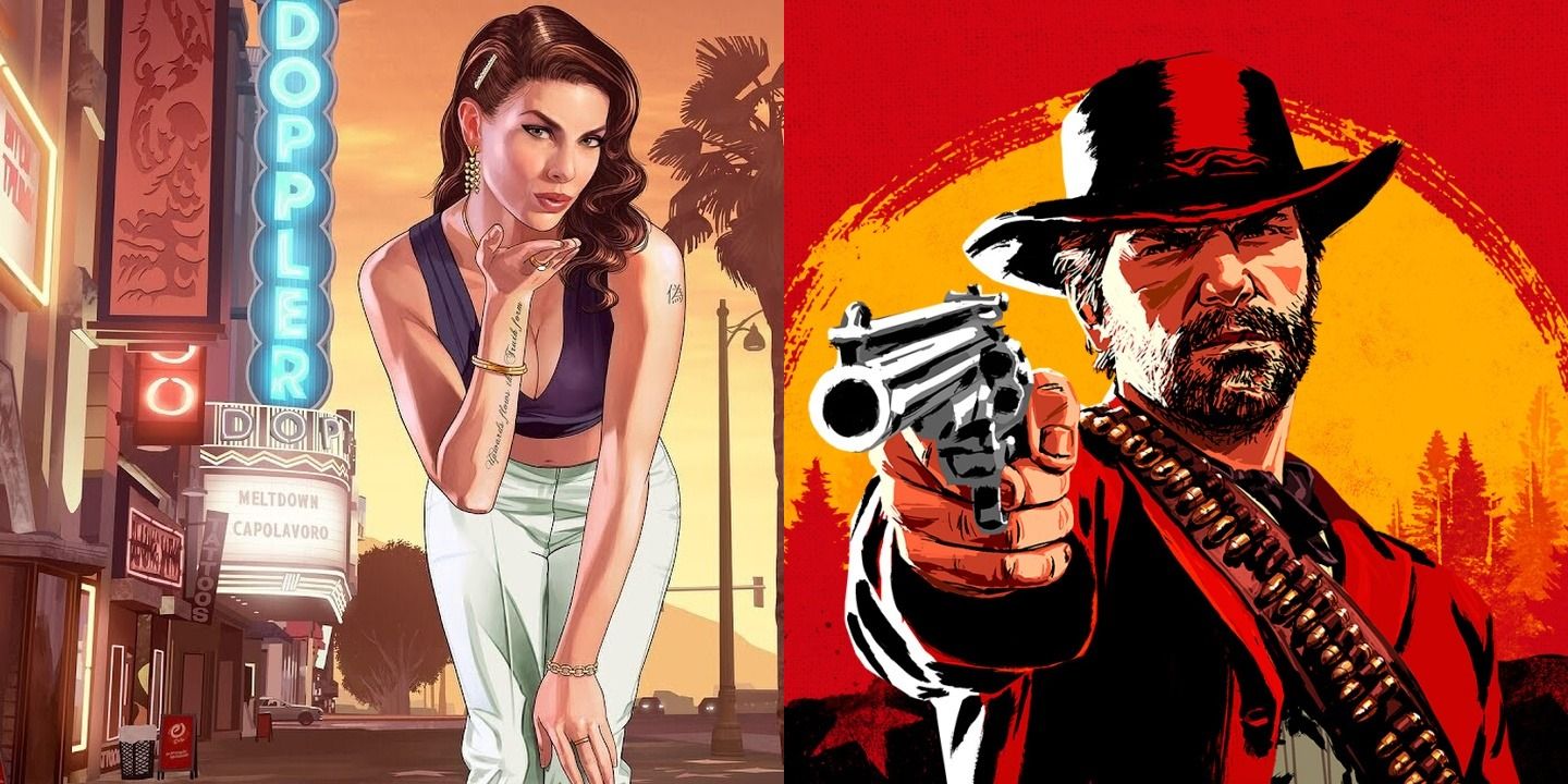 Rockstar Games best cheats feature image with GTA V and Red Dead Redemption 2