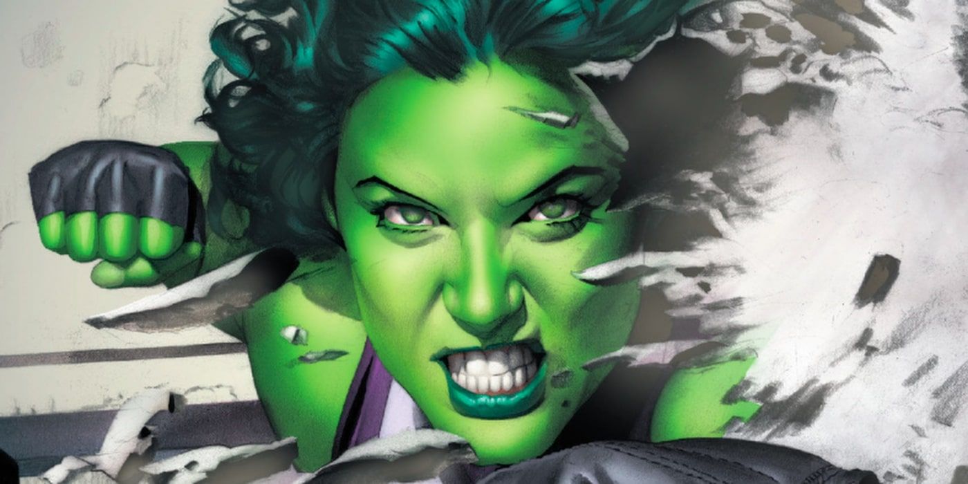 Angry She-Hulk Cover from She-Hulk issue 5 drawn by Mike Mayhew