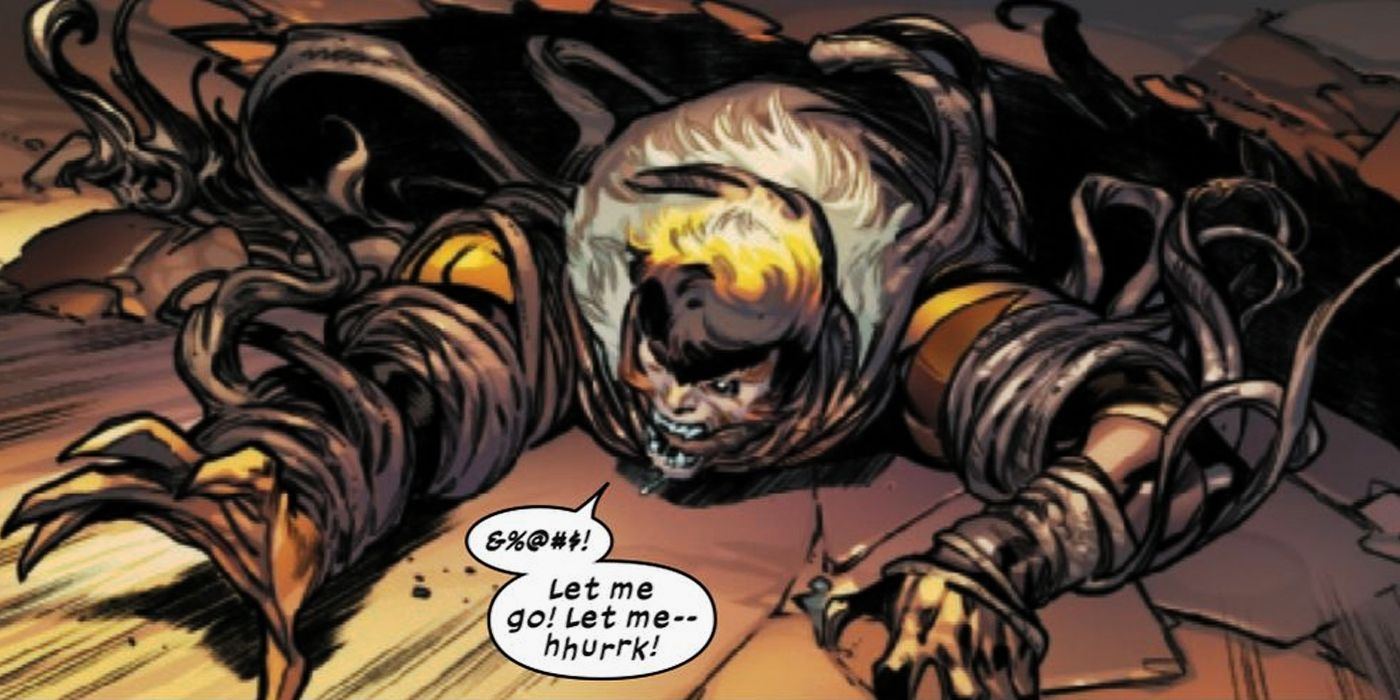 Marvel Comics' Sabretooth being pulled into the Pit of Exile in House Of X #6