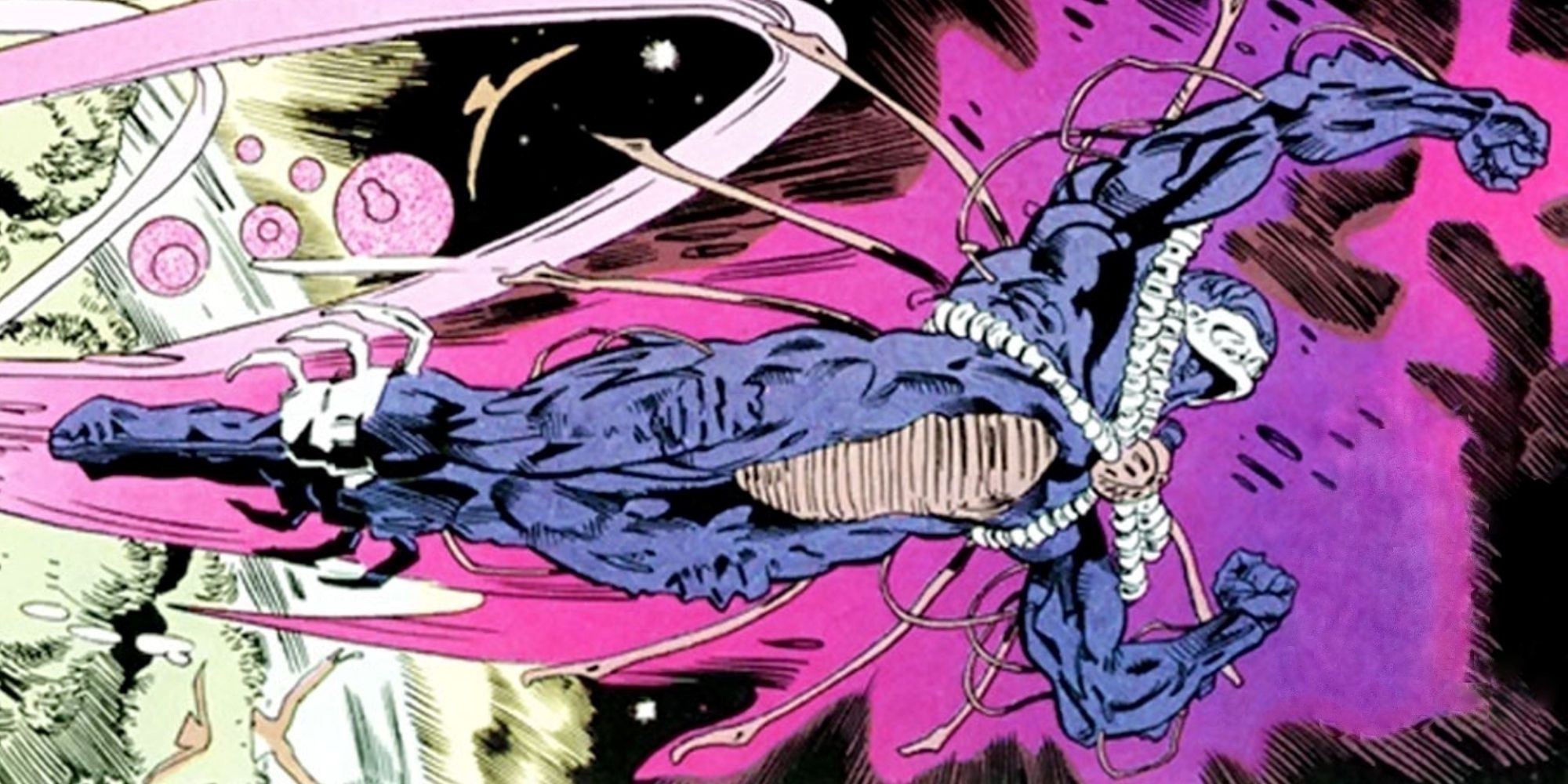 Scarab flying through space in DC comics