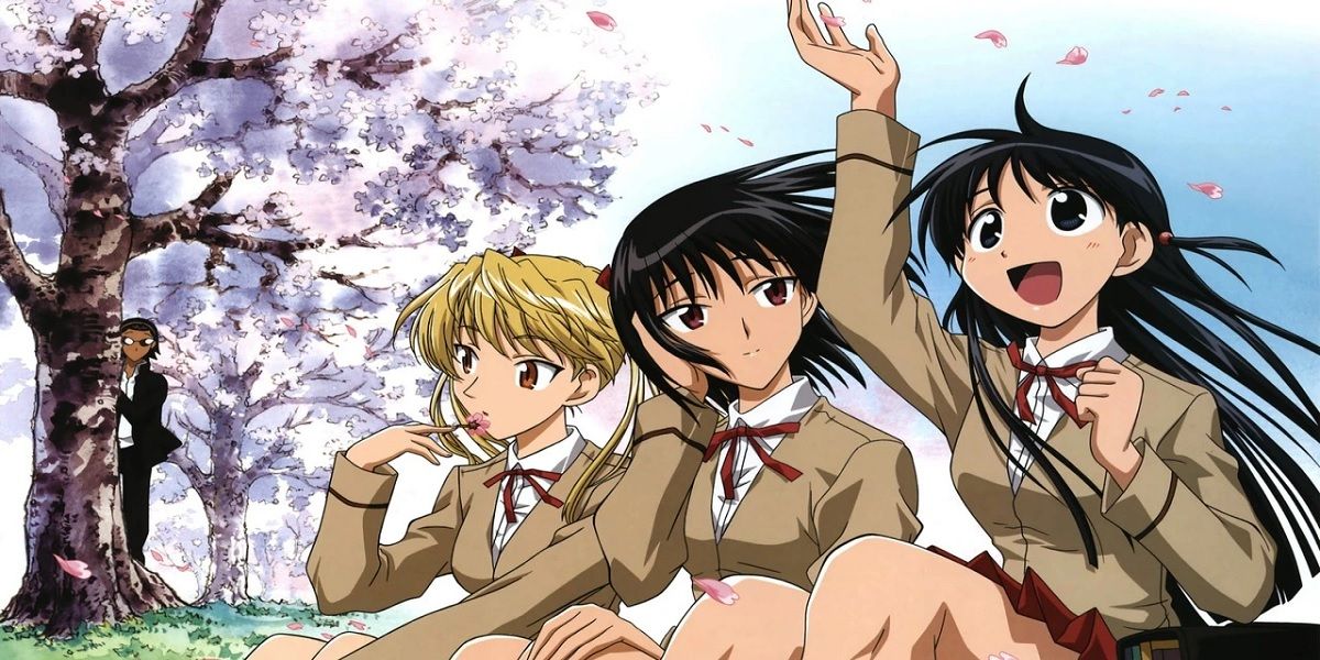 O trio principal de garotas do School Rumble