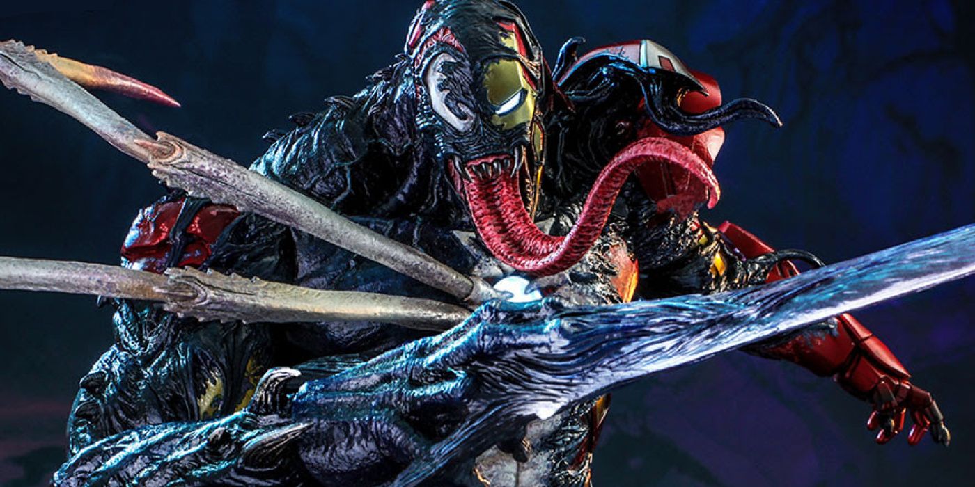 Venom's Symbiote Infects Iron Man in a Gruesome New Sideshow Figure