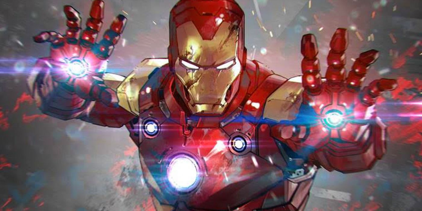 Iron Man firing his repulsors