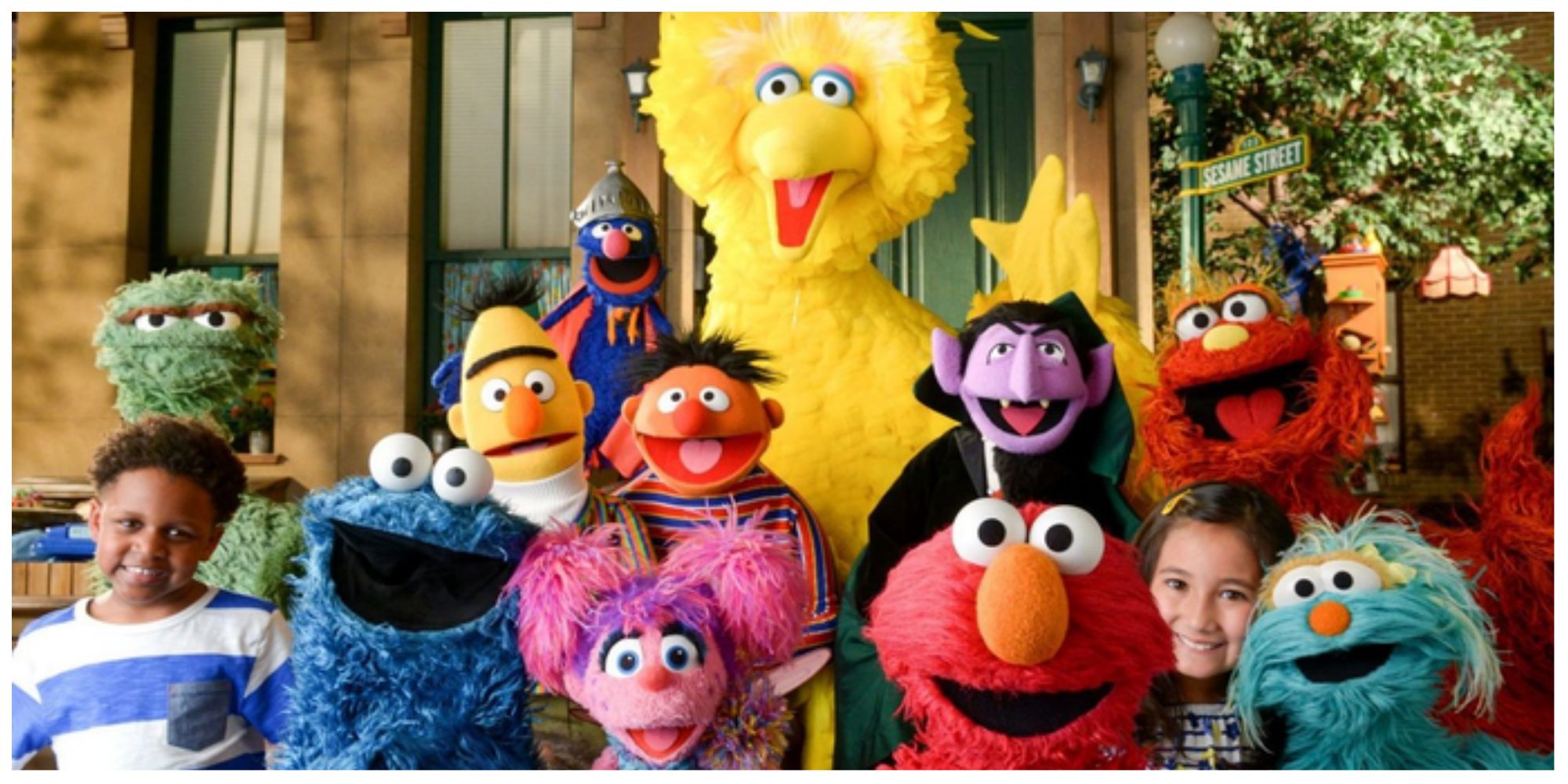 Sesame Street characters Big Bird, Grover, Ernie, Bert, etc.