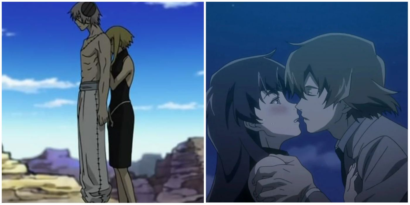 Enemies to lovers pairings in Soul Eater and Future Diary.