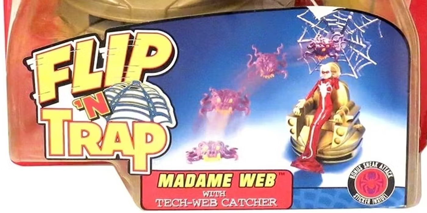 Spider-Man Madame Web Flip n Trap Sneak Attack