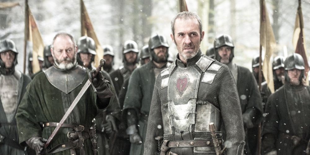 Stannis Baratheon with his army in Game of Thrones