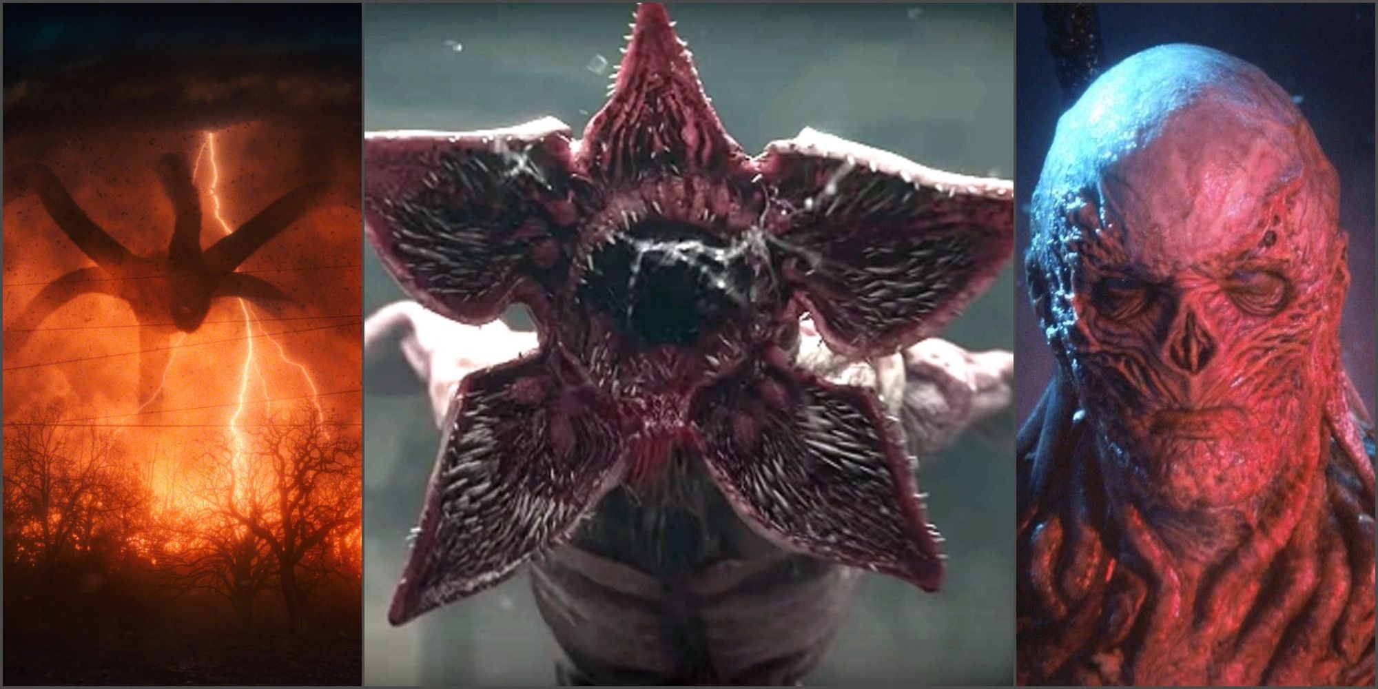 Vecna, The Mind Flayer, and the Demogorgon from Stranger Things