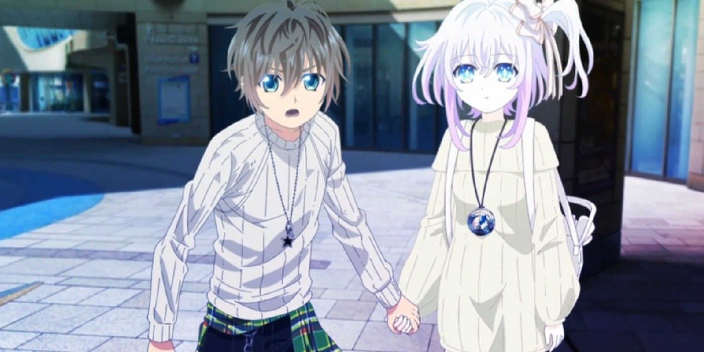 Tazuna and Koyori fight together in Hand Shakers.