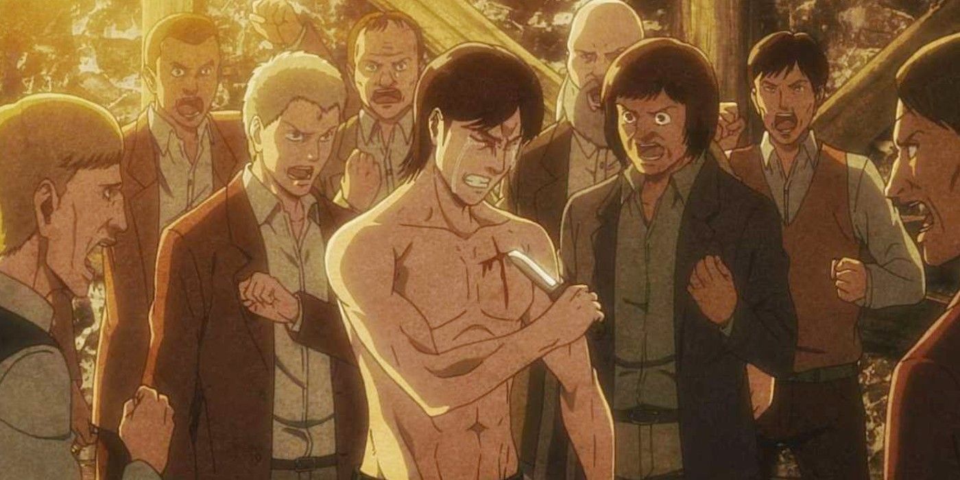 The Eldians Make A Blood Compact In Attack On Titan