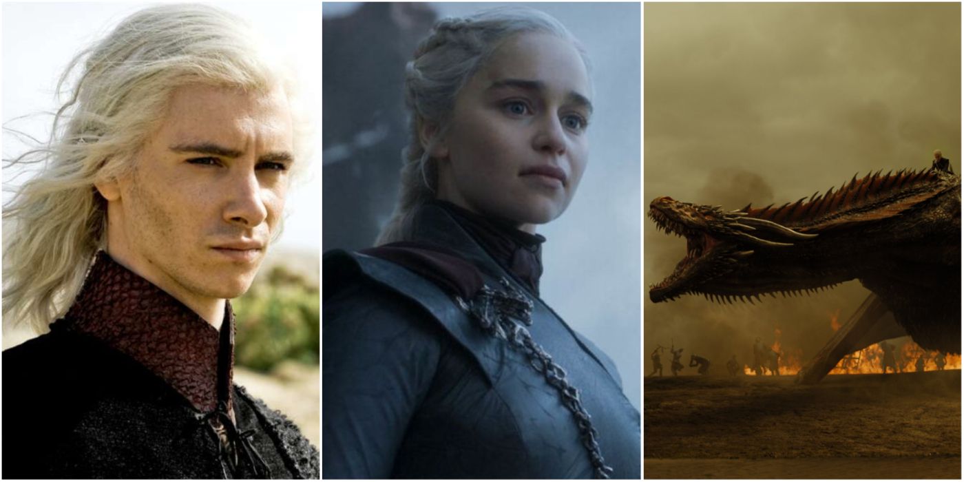 The Harsh Realities Of Being A Targaryen In Game Of Thrones - pictures of Daenerys, her dragon, and Rhaegar