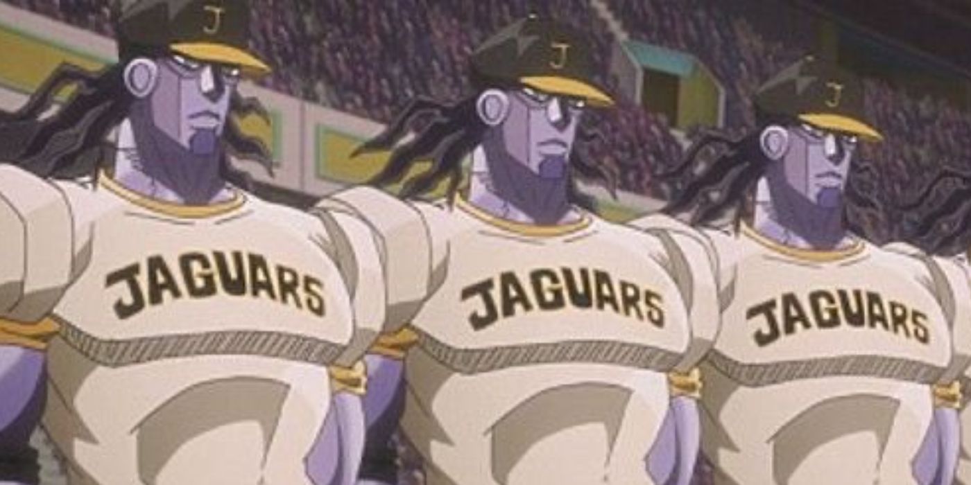 The Jaguars/Star Platinum baseball team from JoJo's Bizarre Adventure.