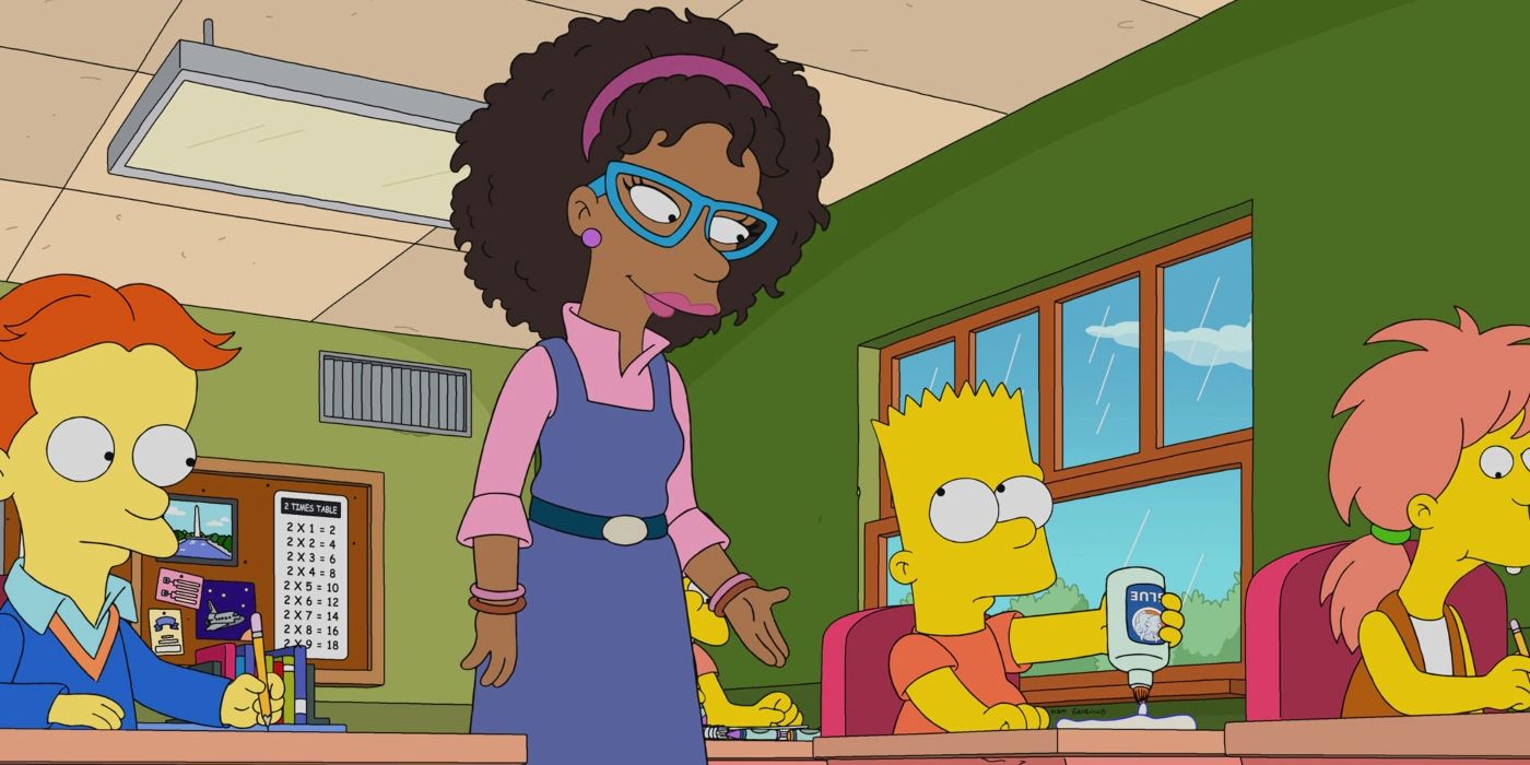 The Simpsons Ms. Peyton Bart Teacher 1