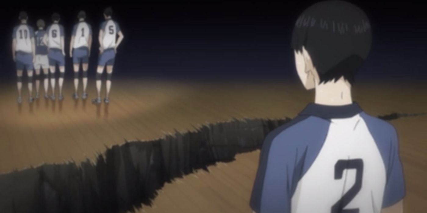 The rift between Kageyama and his middle school teammates in Haikyuu!