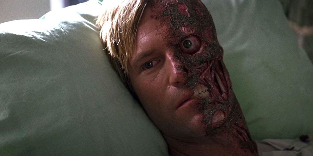 Two-Face in The Dark Knight.
