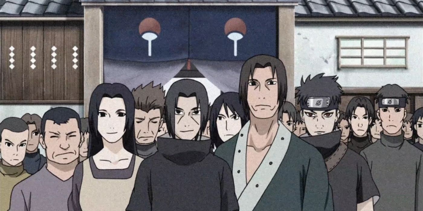 An image of the Uchiha Clan from Naruto.