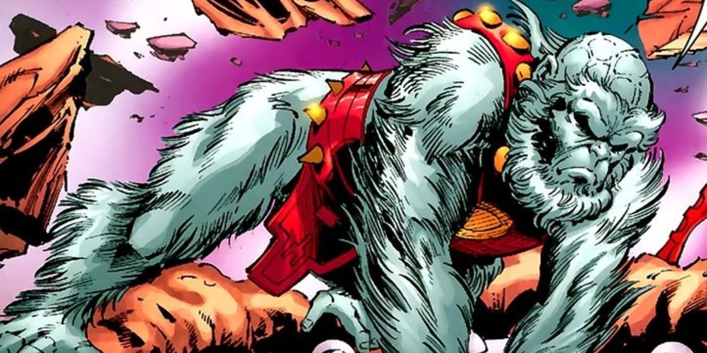 DC Comics' Ultra-Humanite running on all fours