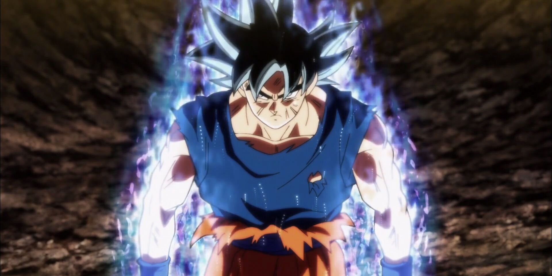 Ultra Instinct Sign Goku fights Universe 11 in Dragon Ball Super.