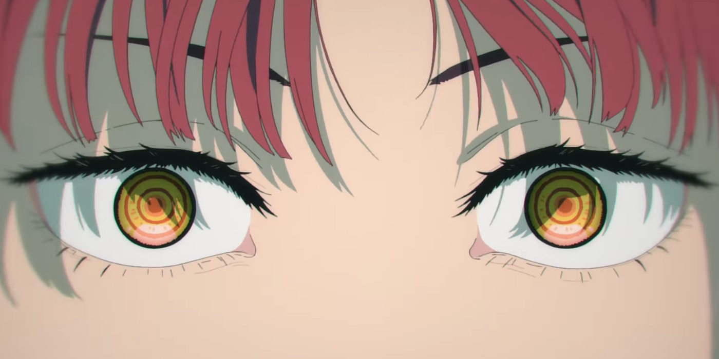 Makima's eyes in Chainsaw Man.